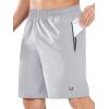 image:imageNORTHYARD Mens Athletic Running Shorts Quick Dry Workout Shorts Lightweight Sports Gym Basketball 7 9 5 Tennis HikingGrey