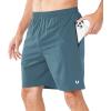 image:imageNORTHYARD Mens Athletic Running Shorts Quick Dry Workout Shorts Lightweight Sports Gym Basketball 7 9 5 Tennis HikingGreyblue