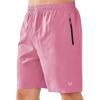 image:imageNORTHYARD Mens Athletic Running Shorts Quick Dry Workout Shorts Lightweight Sports Gym Basketball 7 9 5 Tennis HikingPowderpink