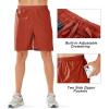 image:imageNORTHYARD Mens Athletic Running Shorts Quick Dry Workout Shorts Lightweight Sports Gym Basketball 7 9 5 Tennis HikingRedclay