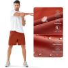 image:imageNORTHYARD Mens Athletic Running Shorts Quick Dry Workout Shorts Lightweight Sports Gym Basketball 7 9 5 Tennis HikingRedclay