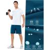 image:imageNORTHYARD Mens Athletic Running Shorts Quick Dry Workout Shorts Lightweight Sports Gym Basketball 7 9 5 Tennis HikingSeablue