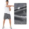 image:imageNORTHYARD Mens Athletic Running Shorts Quick Dry Workout Shorts Lightweight Sports Gym Basketball 7 9 5 Tennis HikingSmokegrey