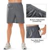 image:imageNORTHYARD Mens Athletic Running Shorts Quick Dry Workout Shorts Lightweight Sports Gym Basketball 7 9 5 Tennis HikingSmokegrey