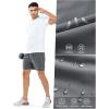 image:imageNORTHYARD Mens Athletic Running Shorts Quick Dry Workout Shorts Lightweight Sports Gym Basketball 7 9 5 Tennis HikingSmokegrey