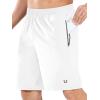 image:imageNORTHYARD Mens Athletic Running Shorts Quick Dry Workout Shorts Lightweight Sports Gym Basketball 7 9 5 Tennis HikingWhite