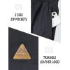 image:imageNORTHYARD Mens Casual ShortsCotton 9 Golf Hiking Drawstring Elastic Waist Work Shorts with Zipper PocketsBlack