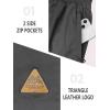 image:imageNORTHYARD Mens Casual ShortsCotton 9 Golf Hiking Drawstring Elastic Waist Work Shorts with Zipper PocketsDarkgrey