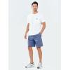 image:imageNORTHYARD Mens Casual ShortsCotton 9 Golf Hiking Drawstring Elastic Waist Work Shorts with Zipper PocketsFederalblue