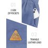 image:imageNORTHYARD Mens Casual ShortsCotton 9 Golf Hiking Drawstring Elastic Waist Work Shorts with Zipper PocketsFederalblue