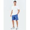 image:imageNORTHYARD Mens Casual ShortsCotton 9 Golf Hiking Drawstring Elastic Waist Work Shorts with Zipper PocketsGreyblue
