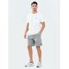 image:imageNORTHYARD Mens Casual ShortsCotton 9 Golf Hiking Drawstring Elastic Waist Work Shorts with Zipper PocketsMediumgrey