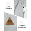 image:imageNORTHYARD Mens Casual ShortsCotton 9 Golf Hiking Drawstring Elastic Waist Work Shorts with Zipper PocketsMediumgrey