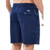 image:imageNORTHYARD Mens Casual ShortsCotton 9 Golf Hiking Drawstring Elastic Waist Work Shorts with Zipper PocketsNavy
