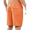image:imageNORTHYARD Mens Casual ShortsCotton 9 Golf Hiking Drawstring Elastic Waist Work Shorts with Zipper PocketsOrange