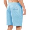 image:imageNORTHYARD Mens Casual ShortsCotton 9 Golf Hiking Drawstring Elastic Waist Work Shorts with Zipper PocketsSkyblue