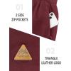 image:imageNORTHYARD Mens Casual ShortsCotton 9 Golf Hiking Drawstring Elastic Waist Work Shorts with Zipper PocketsWine