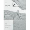 image:imageNORTHYARD Mens Cotton Casual Sweat Shorts Athletic Running Short with Zipper Pockets 7 Workout Gym Lounge for MensLight Heather