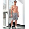 image:imageNORTHYARD Mens Cotton Casual Sweat Shorts Athletic Running Short with Zipper Pockets 7 Workout Gym Lounge for MensMediumgreyheather