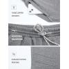image:imageNORTHYARD Mens Cotton Casual Sweat Shorts Athletic Running Short with Zipper Pockets 7 Workout Gym Lounge for MensMediumgreyheather