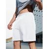 image:imageNORTHYARD Mens Cotton Casual Sweat Shorts Athletic Running Short with Zipper Pockets 7 Workout Gym Lounge for MensWhite