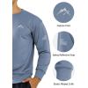image:imageNORTHYARD Mens Crewneck Sweatshirt Long Sleeve Cotton Sweat Shirt Lightweight Athletic Workout Sport Gym Running SweatshirtsGreyblue