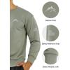 image:imageNORTHYARD Mens Crewneck Sweatshirt Long Sleeve Cotton Sweat Shirt Lightweight Athletic Workout Sport Gym Running SweatshirtsStonegreen