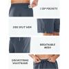 image:imageNORTHYARD Mens Running Athletic Shorts 5 7 9 Workout Gym Short Tennis Quick Dry Active Sport Hiking BasketballCool Grey