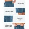 image:imageNORTHYARD Mens Running Athletic Shorts 5 7 9 Workout Gym Short Tennis Quick Dry Active Sport Hiking BasketballGreyblue
