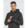 image:imageNORTHYARD Mens Running Hoodie Lightweight Fleece Workout Pullover Long Sleeve Cold Weather Hooded Sweatshirts Athletic GymBlack