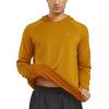 image:imageNORTHYARD Mens Running Hoodie Lightweight Fleece Workout Pullover Long Sleeve Cold Weather Hooded Sweatshirts Athletic GymBrown