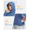 image:imageNORTHYARD Mens Running Hoodie Lightweight Fleece Workout Pullover Long Sleeve Cold Weather Hooded Sweatshirts Athletic GymDustyblue