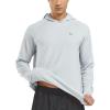 image:imageNORTHYARD Mens Running Hoodie Lightweight Fleece Workout Pullover Long Sleeve Cold Weather Hooded Sweatshirts Athletic GymLightgrey
