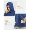 image:imageNORTHYARD Mens Running Hoodie Lightweight Fleece Workout Pullover Long Sleeve Cold Weather Hooded Sweatshirts Athletic GymSeablue