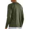 image:imageNORTHYARD Mens Sun Protection Shirts UPF 50 Long Sleeve Swim Rash Guard Shirt Running Workout Athletic Hiking UV FishingArmygreen