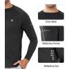 image:imageNORTHYARD Mens Sun Protection Shirts UPF 50 Long Sleeve Swim Rash Guard Shirt Running Workout Athletic Hiking UV FishingBlack