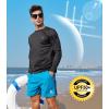 image:imageNORTHYARD Mens Sun Protection Shirts UPF 50 Long Sleeve Swim Rash Guard Shirt Running Workout Athletic Hiking UV FishingBlack