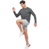 image:imageNORTHYARD Mens Sun Protection Shirts UPF 50 Long Sleeve Swim Rash Guard Shirt Running Workout Athletic Hiking UV FishingCarbonheather