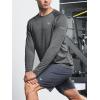 image:imageNORTHYARD Mens Sun Protection Shirts UPF 50 Long Sleeve Swim Rash Guard Shirt Running Workout Athletic Hiking UV FishingCarbonheather