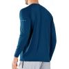 image:imageNORTHYARD Mens Sun Protection Shirts UPF 50 Long Sleeve Swim Rash Guard Shirt Running Workout Athletic Hiking UV FishingDarkblue