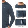 image:imageNORTHYARD Mens Sun Protection Shirts UPF 50 Long Sleeve Swim Rash Guard Shirt Running Workout Athletic Hiking UV FishingDarkgrey