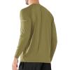 image:imageNORTHYARD Mens Sun Protection Shirts UPF 50 Long Sleeve Swim Rash Guard Shirt Running Workout Athletic Hiking UV FishingKhakigreen