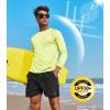 image:imageNORTHYARD Mens Sun Protection Shirts UPF 50 Long Sleeve Swim Rash Guard Shirt Running Workout Athletic Hiking UV FishingLemonyellow