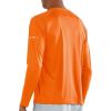 image:imageNORTHYARD Mens Sun Protection Shirts UPF 50 Long Sleeve Swim Rash Guard Shirt Running Workout Athletic Hiking UV FishingOrange