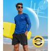 image:imageNORTHYARD Mens Sun Protection Shirts UPF 50 Long Sleeve Swim Rash Guard Shirt Running Workout Athletic Hiking UV FishingRoyalblue