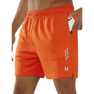 image:imageNORTHYARD Mens 5710 Athletic Basketball Shorts Workout Gym Quick Dry Shorts Lightweight Mesh Running Shorts TennisOrange