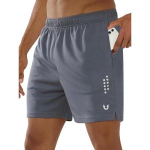 image:imageNORTHYARD Mens 5710 Athletic Basketball Shorts Workout Gym Quick Dry Shorts Lightweight Mesh Running Shorts TennisSmokegrey