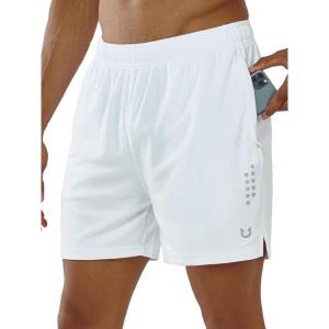 image:imageNORTHYARD Mens 5710 Athletic Basketball Shorts Workout Gym Quick Dry Shorts Lightweight Mesh Running Shorts TennisWhite