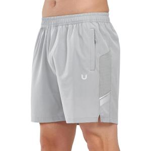 image:imageNORTHYARD Mens Athletic Running Shorts 5 Quick Dry Lightweight with Zip Pockets Gym Workout ActiveLightgrey