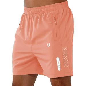 image:imageNORTHYARD Mens Athletic Running Shorts Quick Dry Workout Shorts 7 5 9 Lightweight Sports Gym Basketball Tennis HikingPinkorange